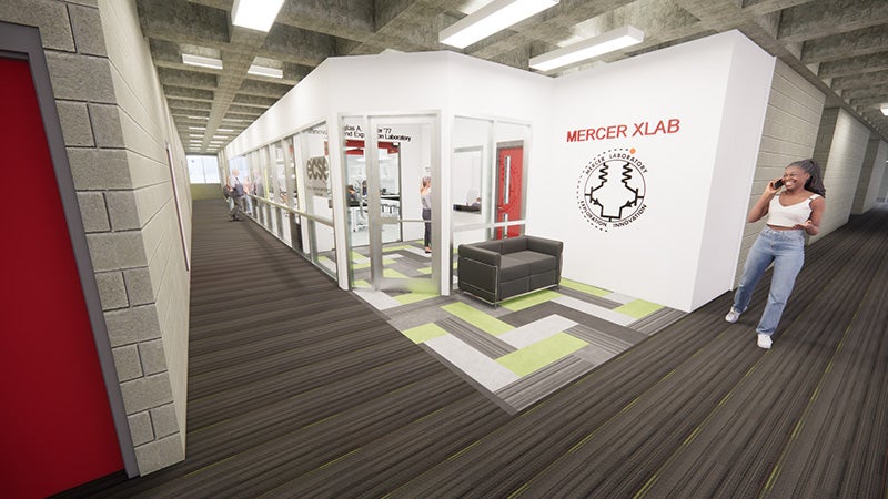 Mercer XLab rendering of entrance