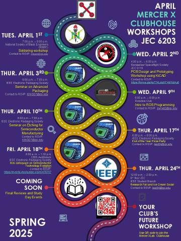 APRIL Mercer X Clubhouse Workshops and Seminars