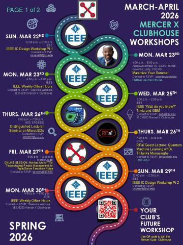 MARCH - APRIL Mercer X CLUBHOUSE WORKSHOP Events