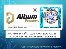 Altium Certification with QR code to register