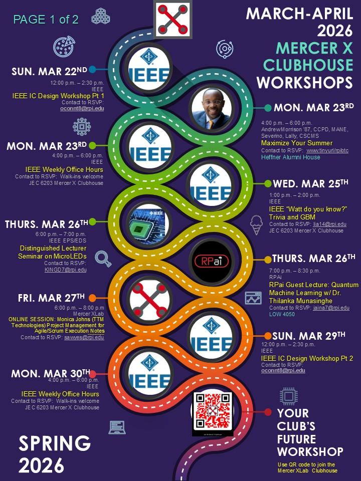 Page 1 March April Mercer X Workshops